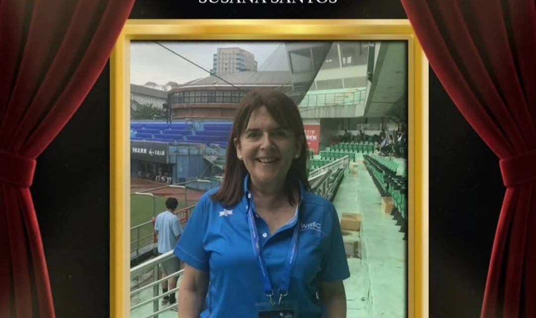 Susana Santos en el salón de la fama de la RFEBS